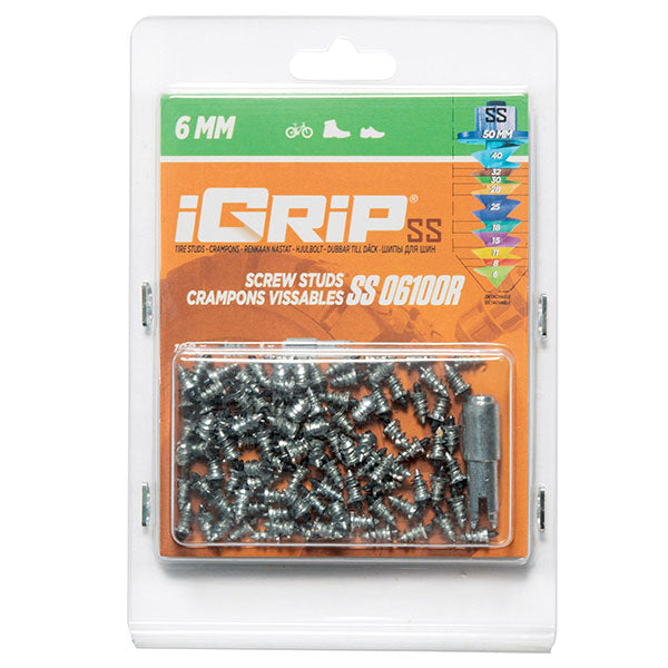 IGRIP SS-06R SHOULDERED RACING TIRE STUDS 6MM 100PK SS-06100R