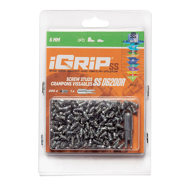 IGRIP SS-06R SHOULDERED RACING TIRE STUDS 6MM 200PK SS-06200R
