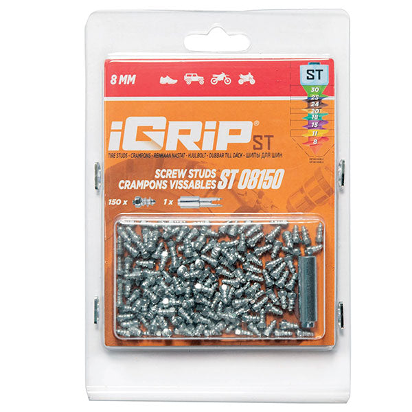 IGRIP ST-08 STANDARD STUDS 8MM 150PK ST-08150