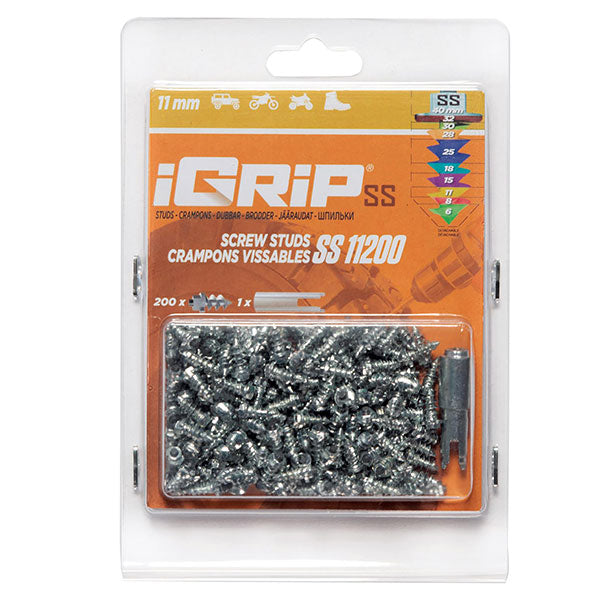 IGRIP SS-11 SHOULDERED TIRE STUDS 11MM 200PK SS-11200