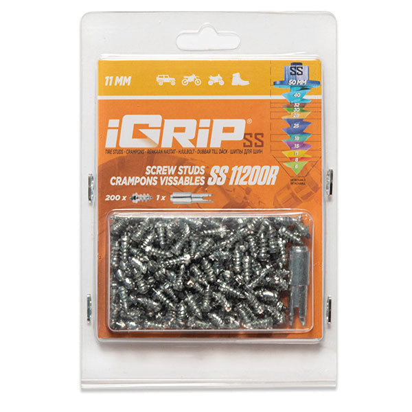 IGRIP SS-11R SHOULDERED RACING TIRE STUDS 11MM 200PK SS-11200R