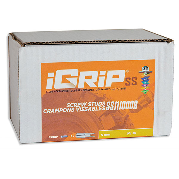 IGRIP SS-11R SHOULDERED RACING TIRE STUDS 11MM 1000PK SS-111000R