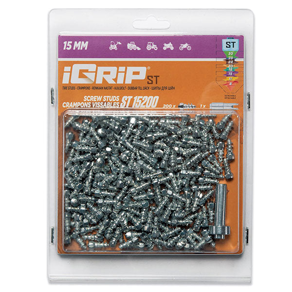 IGRIP ST-15 STANDARD STUDS 15MM 200PK ST-15200