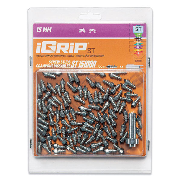 IGRIP ST-15R STANDARD RACING STUDS 15MM 100PK ST-15100R