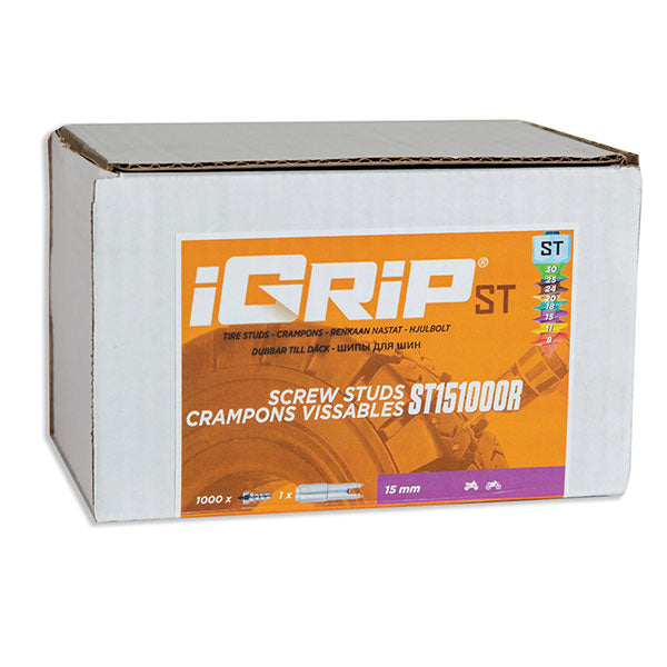 IGRIP ST-15R STANDARD RACING STUDS 15MM 1000PK ST-151000R