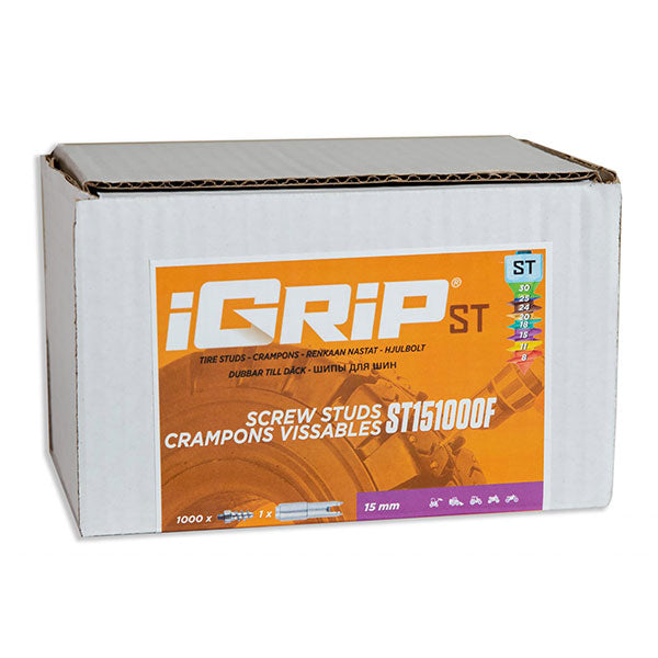 IGRIP ST-15F STANDARD STUDS 15MM 1000PK ST-151000F