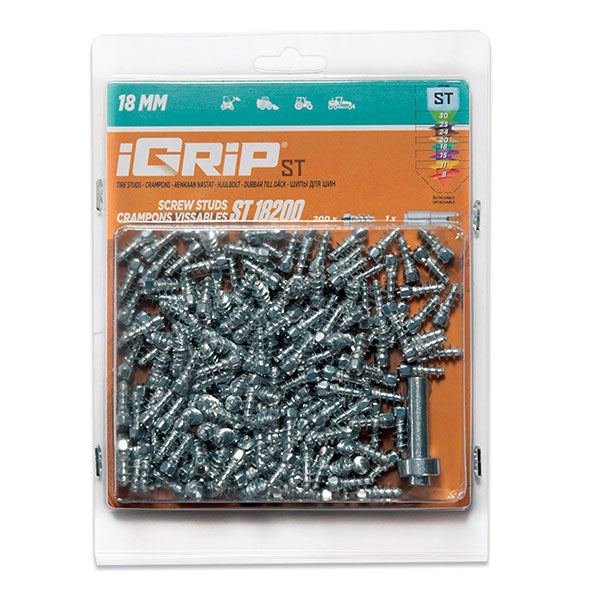 IGRIP ST-18 STANDARD STUDS 18MM 200PK ST-18200