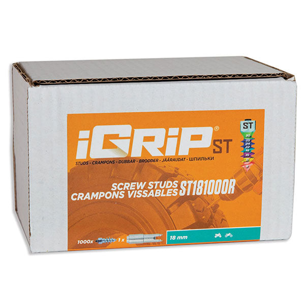 IGRIP ST-18R STANDARD RACING STUDS 18MM 1000PK ST-181000R