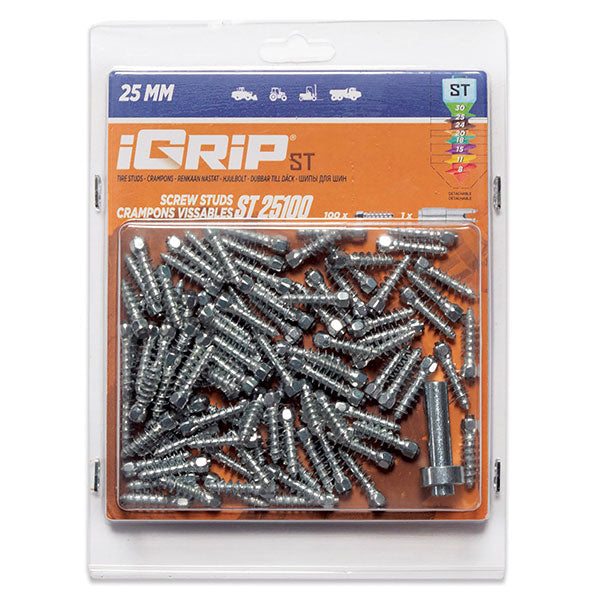 IGRIP ST-25 STANDARD STUDS 25MM 100PK ST-25100
