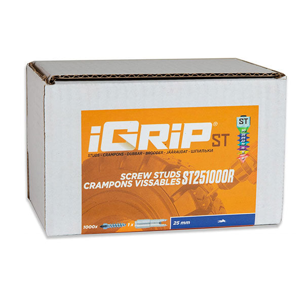 IGRIP ST-25R STANDARD RACING STUDS 25MM 1000PK ST-251000R
