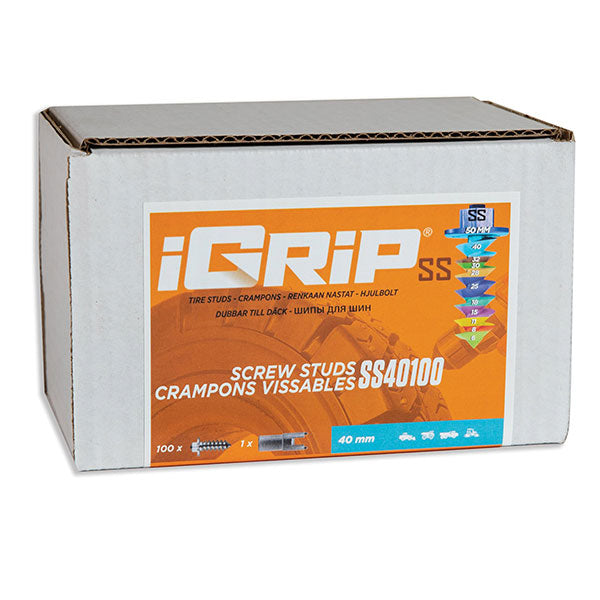 IGRIP SS-40 SHOULDERED TIRE STUDS 40MM 100PK SS-40100