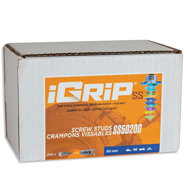 IGRIP SS-50 SHOULDERED TIRE STUDS 50MM 200PK SS-50200