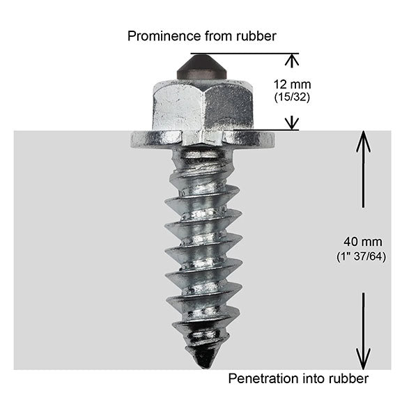 IGRIP SS-50HD SHOULDERED HD TIRE STUDS 50MM 100PK SS-50100HD