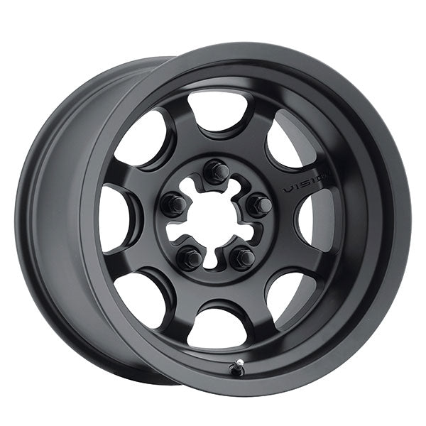 VISION 351 FLOW UTV RIM 15X6 5-114.3 4.5 SATIN BLACK 351-156545SB45