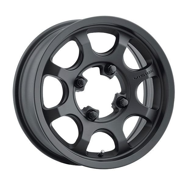 VISION 351 FLOW UTV RIM 15X6 4-136 5.5 SATIN BLACK 351-156136SB55