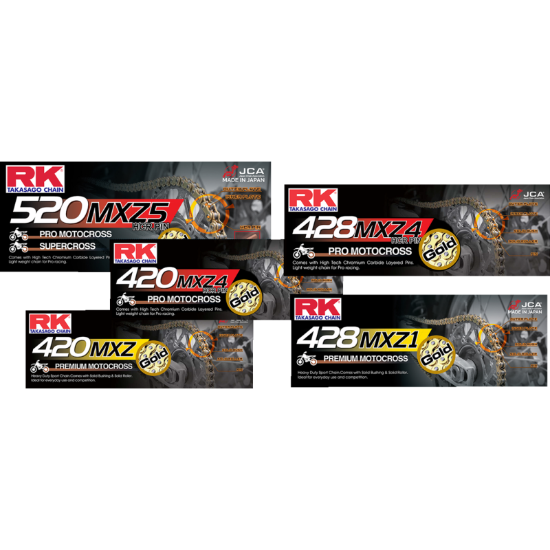 RK GB428MXZ1-120 RK HEAVY DUTY CHAIN GOLD GB428MXZ1-120