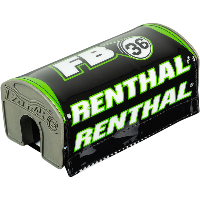 RENTHAL RENTHAL FATBAR36 BAR PAD BLACK/GREEN/WHITE P345 P345