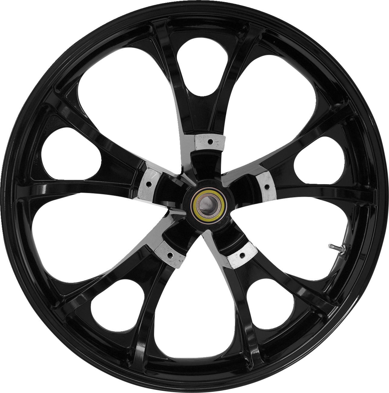 COASTAL MOTO CAST 3D LARGO FRONT SOLID BLACK 21X3.5 00-07 FL 3D-LGO213SB07