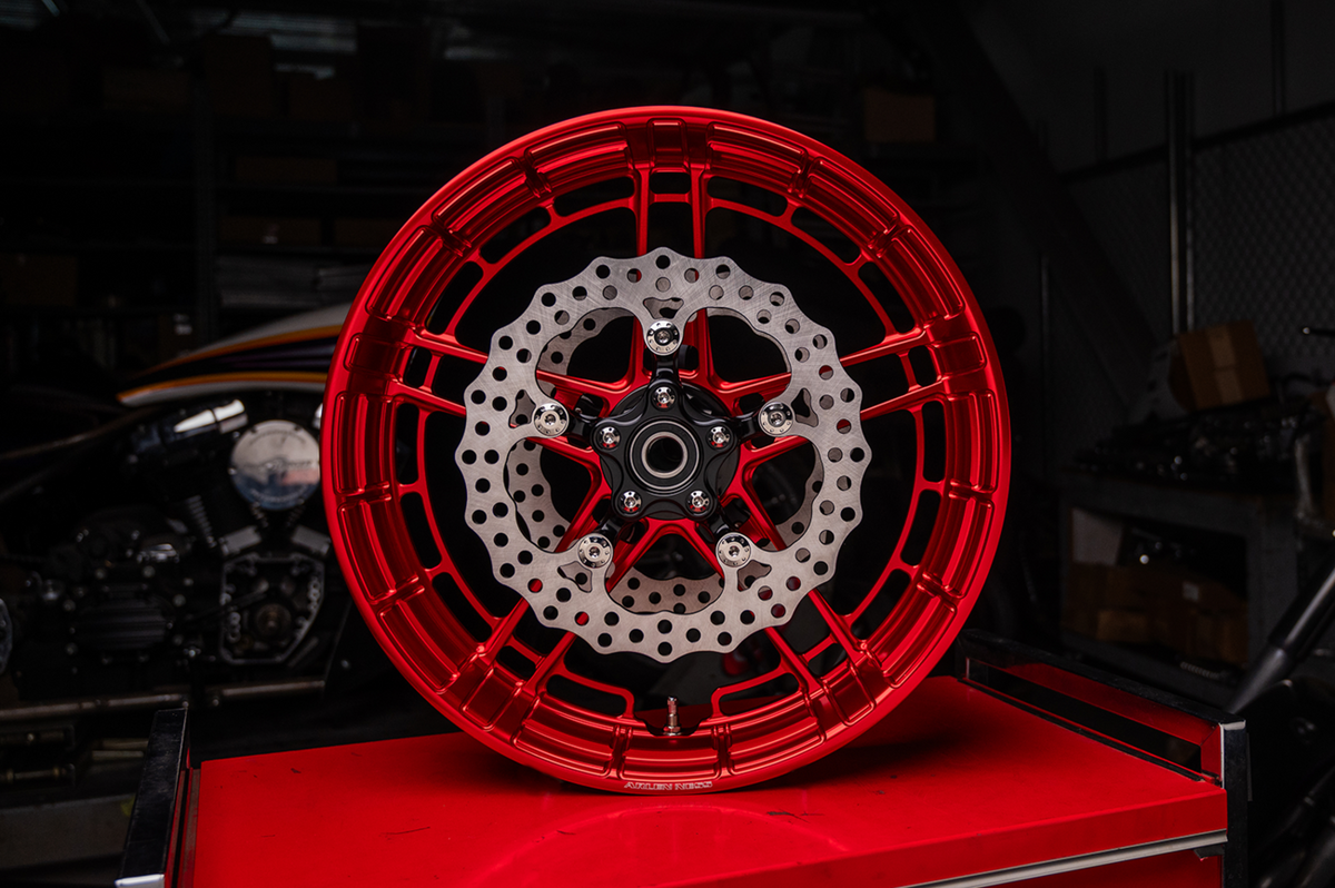 ARLEN NESS WHEEL FLATLINE 19" X 3.25" RED 330-055