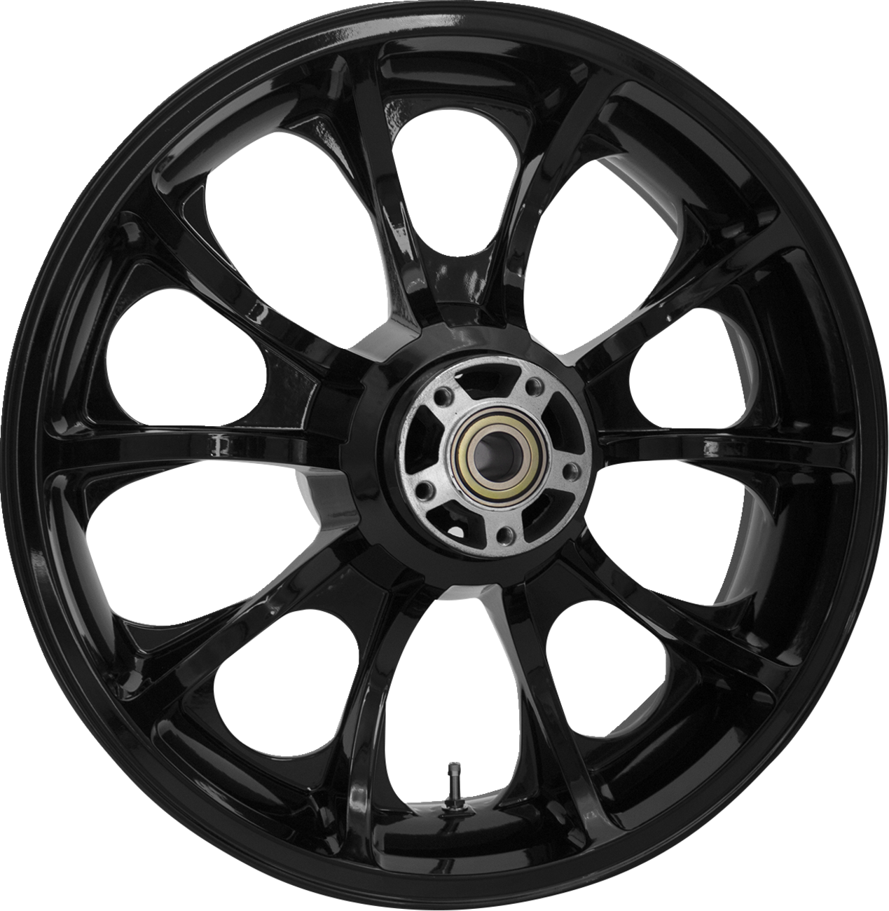COASTAL MOTO CAST 3D LARGO REAR SOLID BLACK 18X5.5 NON ABS 09-UP FL 3D-LGO185SB
