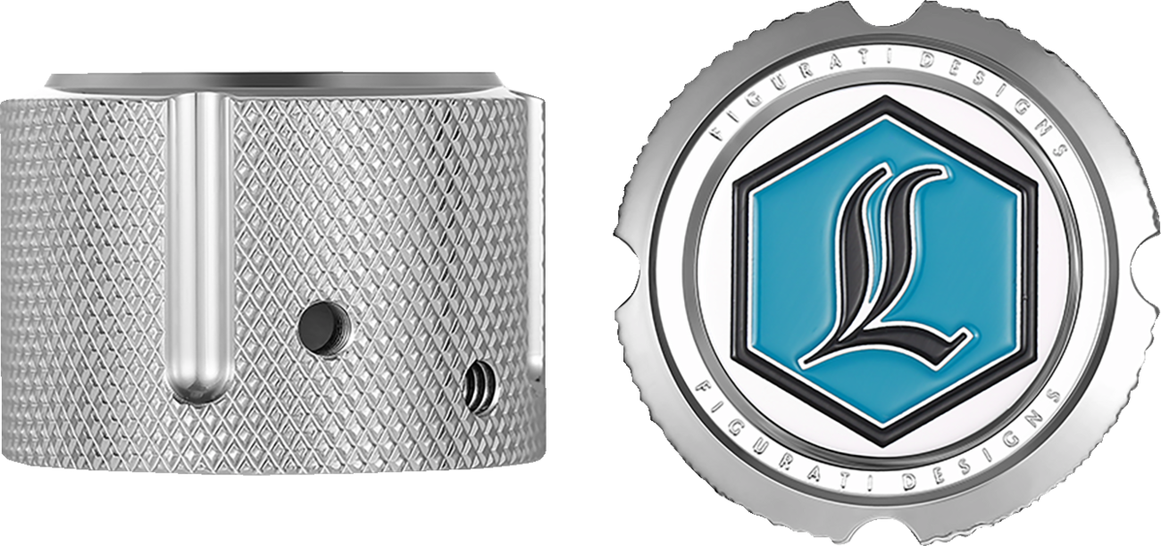 FIGURATI DESIGNS LEGENDS FRONT AXLE NUT COVER SILVER FD02-FAC-SS