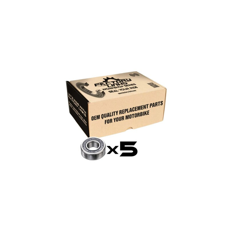 FACTORY LINKS BEARING PACK OF 5 - 6807 ZZ C3 WBE-E-124
