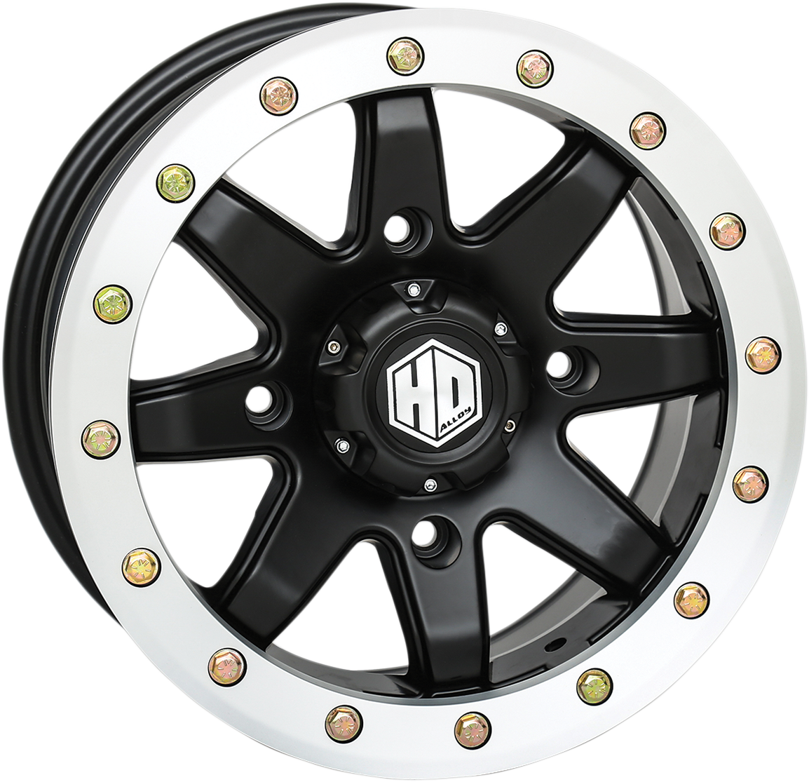 STI TIRE & WHEEL 14" HD9 BEADLOCK RING GLOSS WHITE W1 14HB9R13