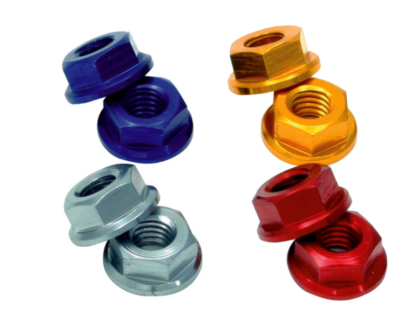 DRC ZETA UNIT FLANGE ALU M6 NUTS RED 4PK DRCZETA D58-53-201