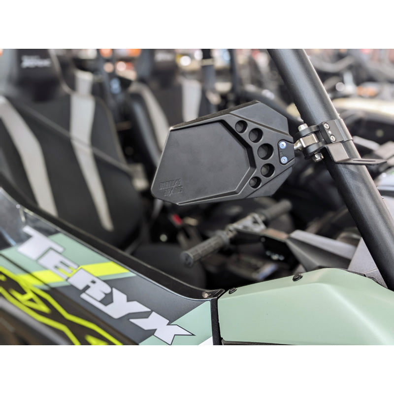 DIRTBAG BRANDS MIRRORS W/POD MOUNTS FITS ROLLBARS 1.5" TO 2" X2 MIRROR-01