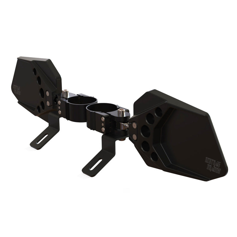 DIRTBAG BRANDS MIRRORS W/POD MOUNTS FITS ROLLBARS 1.5" TO 2" X2 MIRROR-01