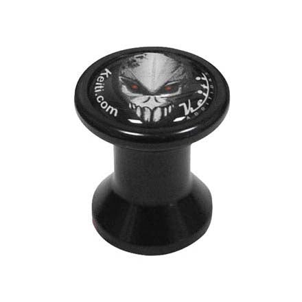 KEITI SWINGARM SPOOLS M6 BLACK (QTY 2) BB-60K