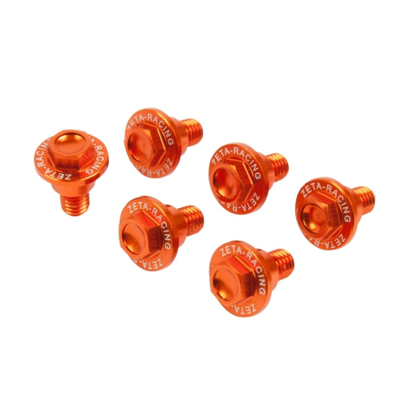 DRC ZETA UNIT FORK GUARD BOLT SET 6PCS KTM OG ZE88-9503