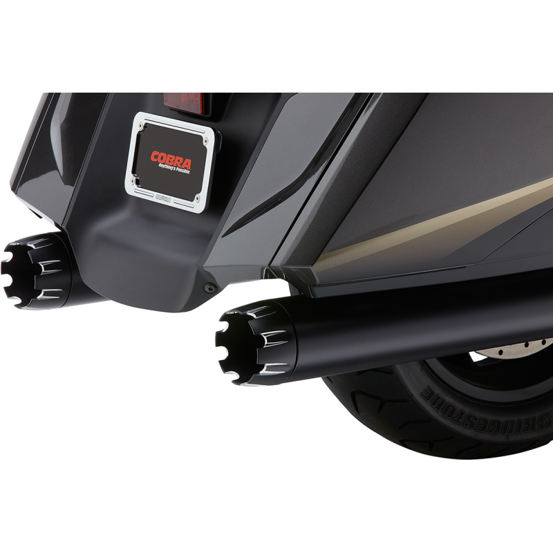 COBRA 12-17 GL1800/FB6 4" DUAL CUT SO BLK (PR) 1219B