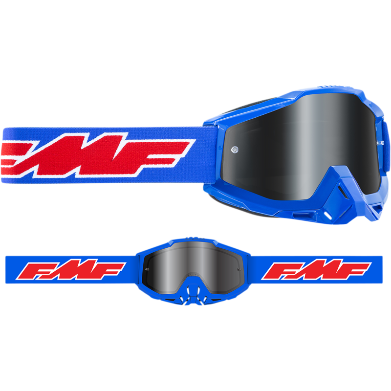 FMF FMF POWERBOMB SAND GOGGLE ROCKET BLUE - SMOKE LENS F-50043-00002