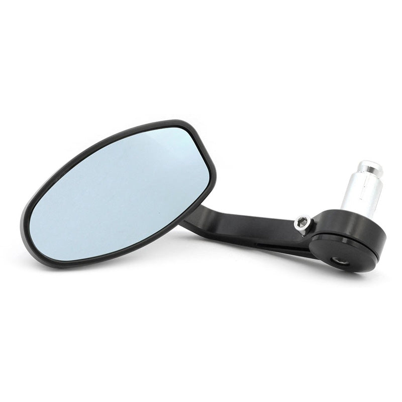 TOXIC HANDLEBAR END MIRROR OVAL BLACK (PR) 029765