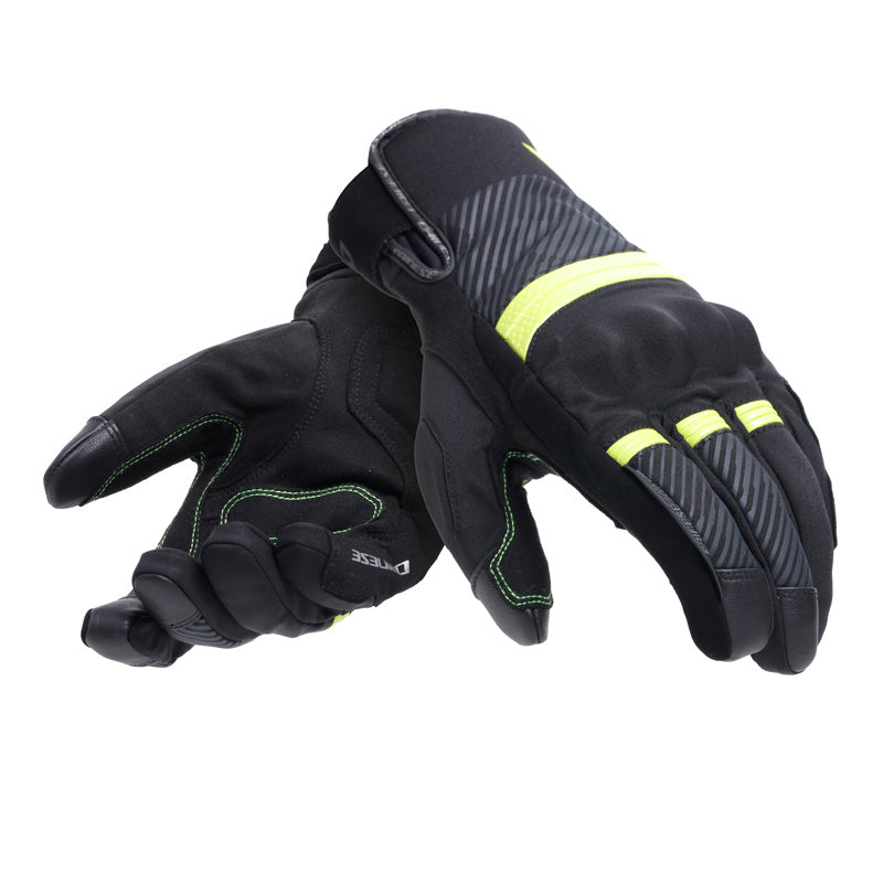 DAINESE FULMINE D-DRY GLOVES - BLACK/YELLOW FLUO/GREY (M) 18100009-95L-M