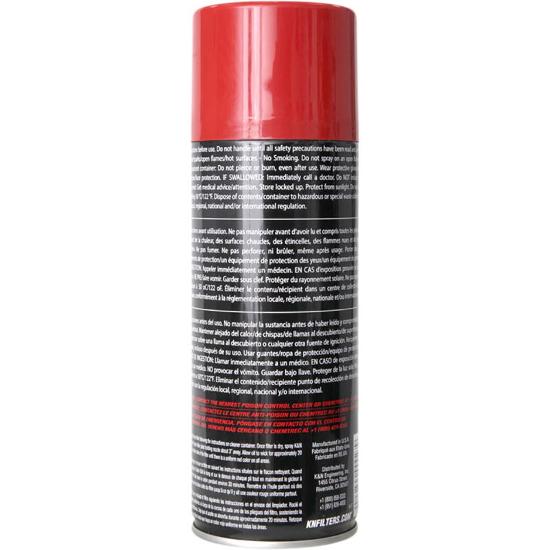 K & N 12 OZ AEROSOL FILTERCHARGER OIL K&N 99-0516