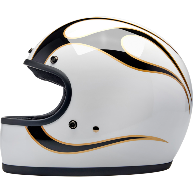 BILTWELL GRINGO WHITE/BLACK FLAME SM 1002-561-502