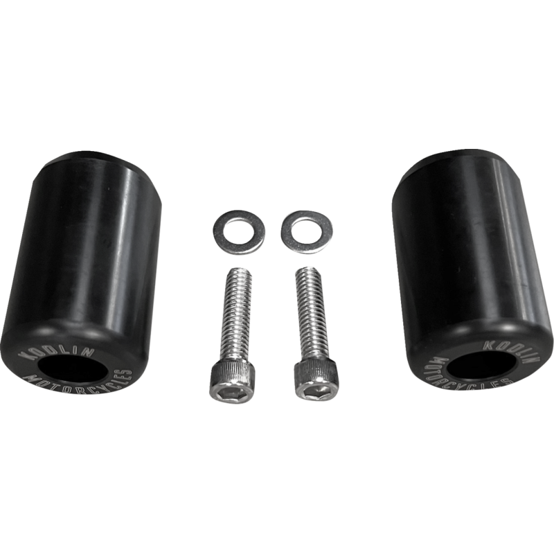 KODLIN REPLACEMENT ENDCAPS FOR REAR/ENGINE GUARDS BLACK (PAIR)  K59565