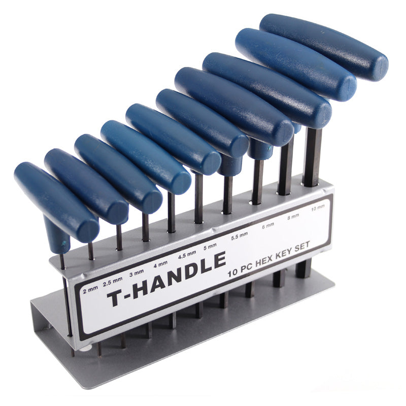 ITL T-HANDLE HEX KEY SET (METRIC) 10PCS. 0301126A