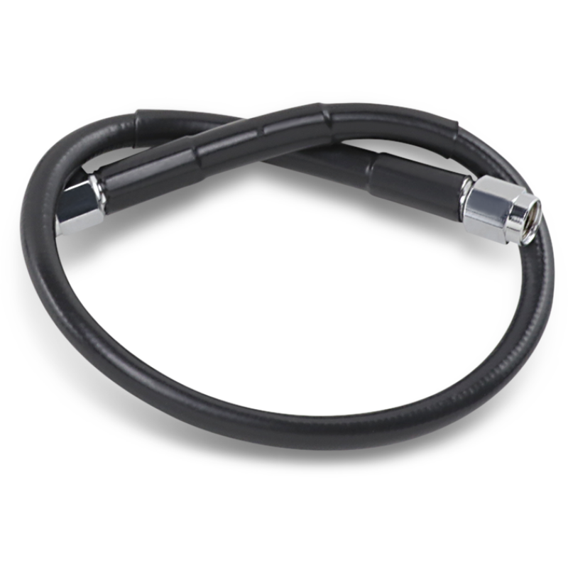 DRAG SPECIALTIES BLACK S/S BRAKE LINE 16" 816-BLK