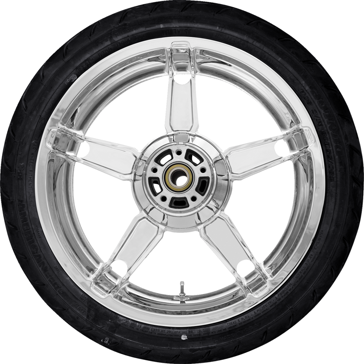 COASTAL MOTO WHEEL REAR DAYTONA W/TIRE ABS(TPMS) CHR 18" 09 TOU PKG-DAY185CH-24ABST