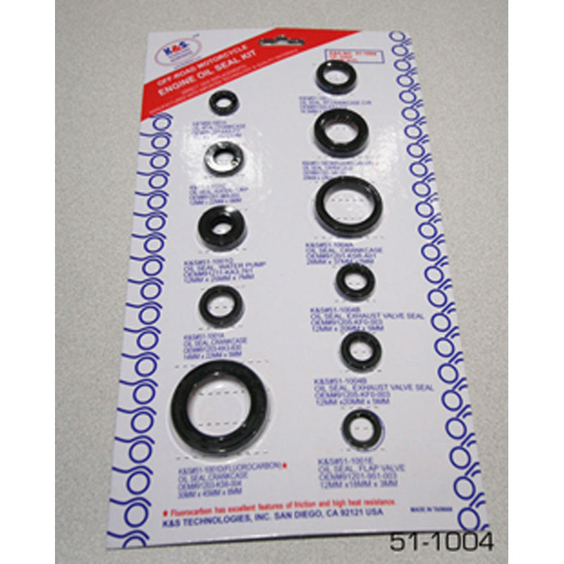 K&S ENGINE OIL SEALS CR125 04-07 11/PCS. 51-1004