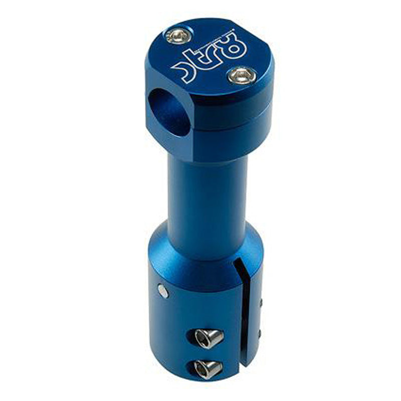 STR8 HANDLEBAR FASTENER STR8 MBK BOOSTER / BWS BLUE STR-005_06_BL