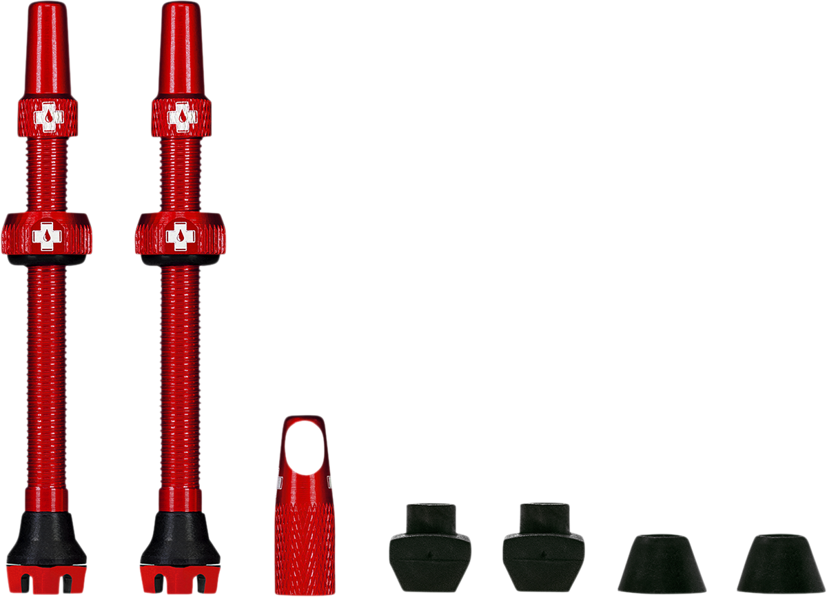 MUC-OFF VALVE STEM TUBELESS RED 20421