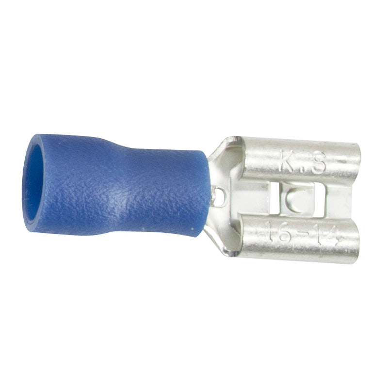 ITL 1/4 FEMALE FLAT 10/PCS INSUL.ELEC.CON.50-2004. 038858