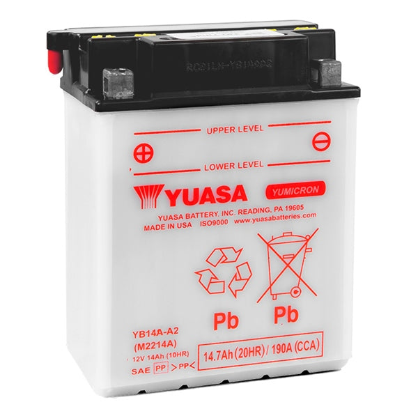 YUASA YB14A-A2 YUASA BATTERY YUAM2214AIND