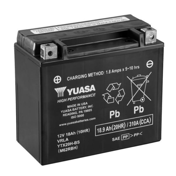 YUASA YTX20H YUASA BATTERY YUAM72RBH