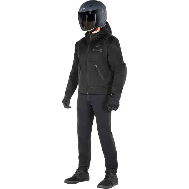 ALPINESTARS (ROAD) MFLW AIR TECH HOODIE BLK 2X 4202524-1100-2X
