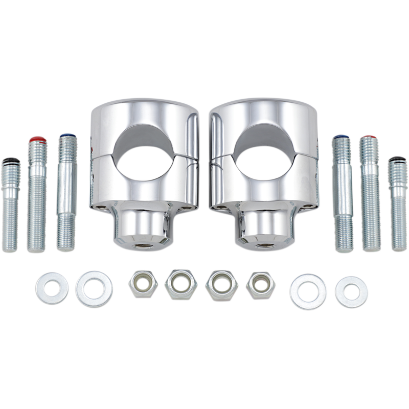 DRAG SPECIALTIES 1.5" BUFFALO RISERS CHR 0602-0465